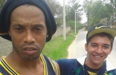 This tactless fan asked Ronaldinho for a selfie moments after he crashed his car