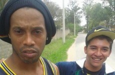 This tactless fan asked Ronaldinho for a selfie moments after he crashed his car