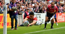 After shrugging off a Tuilagi tackle, this is an unbelievable flying finish