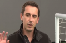 How does Gary Neville see Sunday's Arsenal-Man United game panning out?