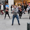 A Dublin man proposed to his girlfriend with a big flash mob on Grafton Street
