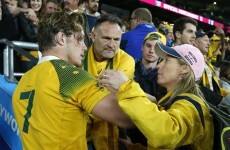 Australia's Michael Hooper has been cited for this charge at Mike Brown