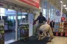 This lad went shopping on a horse in Tesco Ballinasloe