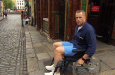 Jamie Heaslip and his 'T-Rex arms' take the Rugby Wheelchair Challenge