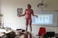This teacher is going viral with her very unusual anatomy lesson