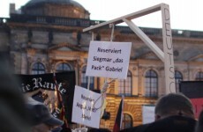 Outrage after 'noose for Angela Merkel' displayed at anti-refugee rally