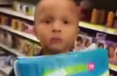 This viral young fella really wants his mam to buy a bumper pack of maxi pads