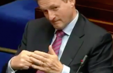 What was Enda doing with his hands during Mary Lou's Budget speech?