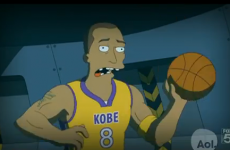 WATCH: Kobe get punched in the face in a brand new Simpsons