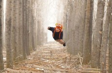 This dad made these adorable photos of his son flying to raise awareness of his condition