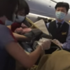 "Is there a doctor on board?" - Watch this woman give birth in a plane over the Pacific