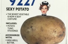 This guy planted some excellent fake Halloween costume signs in a shop