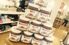 Brown Thomas is now selling personalised Nutella jars