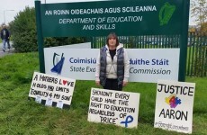 Mother starts second week chaining herself to the front of the Department of Education