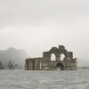 This sunken 400-year-old church has emerged from a reservoir