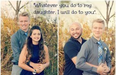 This overprotective Dad's photo with his daughter's date puts your Debs photo to shame