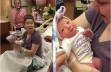This new dad proposed to his girlfriend with the help of their newborn baby