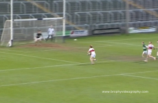 Now there's video footage of 42-year-old Mick Lawlor scoring two goals in two minutes