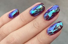 This new 'shattered glass' nail art trend looks seriously cool