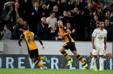 This superb volley from Ireland's David Meyler helped lift Hull into the play-off spots