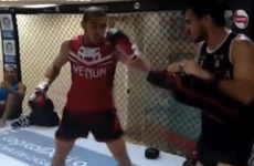This clip of Jose Aldo working on his body kicks might give you nightmares