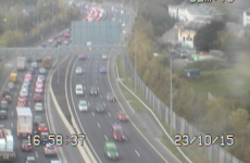 M50 "like a car park" after crash