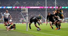 Did the officials miss a forward pass for New Zealand's first try?