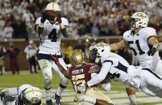One of the teams coming to play American football in Ireland made a stunning play last night
