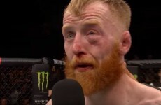 Paddy Holohan's post-fight interview at UFC Dublin was a bit of a tear jerker