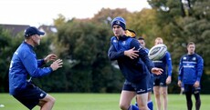 Jonathan Sexton is back training in his favourite shade of blue