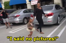 Everyone's talking about this video of North West trying to dodge paparazzi