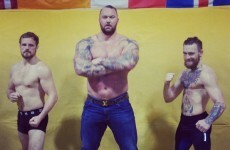 The Mountain from Game of Thrones was training with Conor McGregor today in Dublin