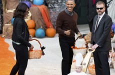 This toddler's Popemobile costume had President Obama cracking up