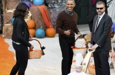 This toddler's Popemobile costume had President Obama cracking up