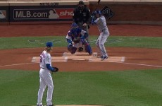 Syndergaard's pitch almost decapitates Escobar as the Mets get off the mark
