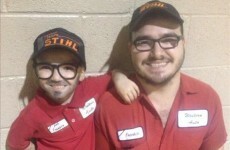 A daughter chose to dress up as her dad this Halloween and it's just the best