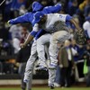 There was late drama in Game 4 of the World Series last night