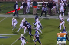 There's no point in trying to describe this miracle touchdown. Just watch it.