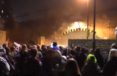 London police break up 'Scumoween' illegal rave and a street riot breaks out