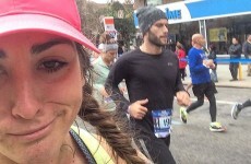 This woman spent a whole marathon taking selfies with hot guys