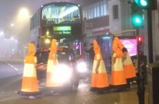 These guys dressed up as traffic cones, blocked the roads and baffled police