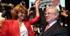 Joan Burton has spoken about having Eamon Gilmore 'shot at dawn'