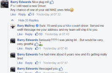 This chancer asked Rory McIlroy for his old golf club, and he responded