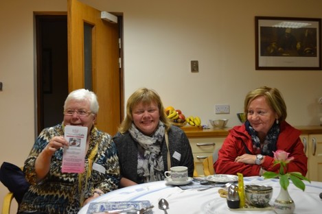 Babs, her daughter Catherine and Maeve at the Alzheimer's Café in Cabra