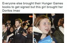 The girl with the Doritos was the true hero of last night's Hunger Games premiere... It's The Dredge