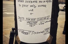 The internet has become obsessed with this romantic maths note found on a tree