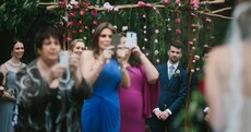 This photographer has caused a social media storm for telling wedding guests to leave their phones at home