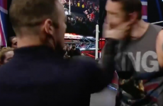 Wayne Rooney slapped a 6'7" wrestler on WWE Raw last night