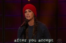 Alanis Morissette sang a modern day version of Ironic and it was gas