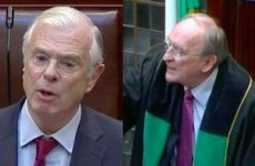 Peter Mathews was thrown out of the Dáil and given an unusual punishment earlier